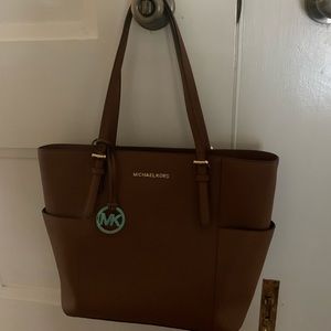 Brown Leather Michael Kors Purse